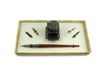 Bortoletti Paladio writing set inkwell with elegant design and gold accents, perfect for classic calligraphy and writing enthusiasts.