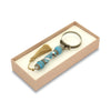 Bortoletti Murano glass magnifying glass with amber handle, silver leaf accents, and decorative tassel.