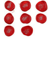 Bortoletti Script Monogram Wax Seal in gold with engraved monogram design for sealing letters or invitations.