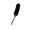 Le Potier D'Etain bronze filigree feather ink quills with intricate black detailing, ideal for calligraphy and writing.