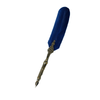 Le Potier D'Etain bronze filigree feather ink quill with intricate blue accents and detailed bronze craftsmanship.
