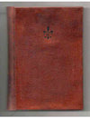 Leather-bound address book with modern spine by Cartiglio, featuring a hard cover and compact design for organized contact storage.