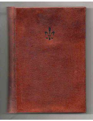 Leather-bound address book with modern spine by Cartiglio, featuring a hard cover and compact design for organized contact storage.