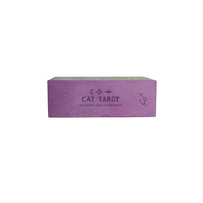 Set of Cat Tarot tarot cards featuring feline-themed illustrations from the Cat Tarot deck, ideal for tarot reading and collection.