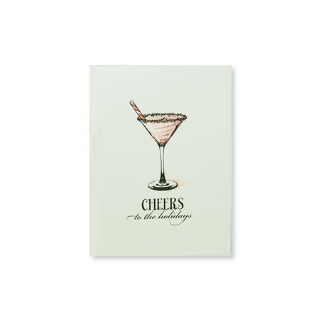 Festive Christmas card from Scriptura with "Cheers to the Holidays" greeting and holiday-themed design.