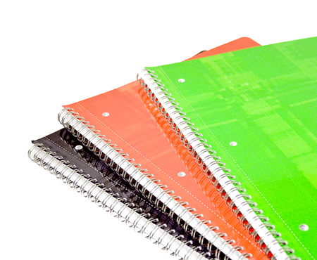 Clairefontaine wirebound journal with lined pages, margin, 90 perforated sheets, 8.5 x 11 inches, black cover for note-taking and writing