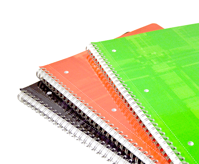 Clairefontaine wirebound journal with lined pages, margin, 90 perforated sheets, 8.5 x 11 inches, black cover for note-taking and writing