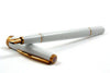 Cleo Skribent Classic Gold fountain pen with black body, extra-fine nib, cartridge/converter style for smooth writing.