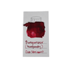 Cleo Skribent bottled fountain pen ink in Burgundy, featuring a glass ink bottle with burgundy-colored ink inside.