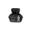 Cleo Skribent bottled fountain pen ink in Purpur purple, shown in a clear ink bottle with a black cap.