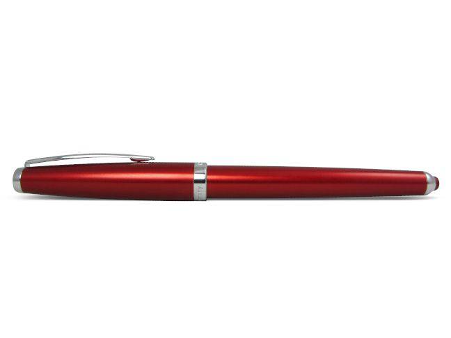 Cleo Skribent red rollerball pen with sleek design and smooth writing tip, perfect for professional writing and everyday use.