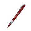 Cleo Skribent red rollerball pen with sleek design and black grip, ideal for smooth writing and professional use.