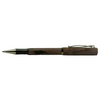 Cleo Skribent Natura rollerball pen with dark wooden barrel and silver accents, designed for smooth writing.