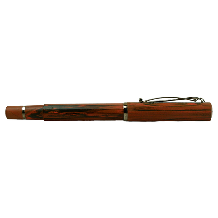 Cleo Skribent Natura rollerball pen with a wooden finish and sleek design, featuring a smooth writing tip and elegant style.