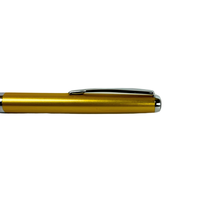 Cleo Skribent Cleo Colour mechanical pencil in gold with a sleek design and textured grip for precise writing.