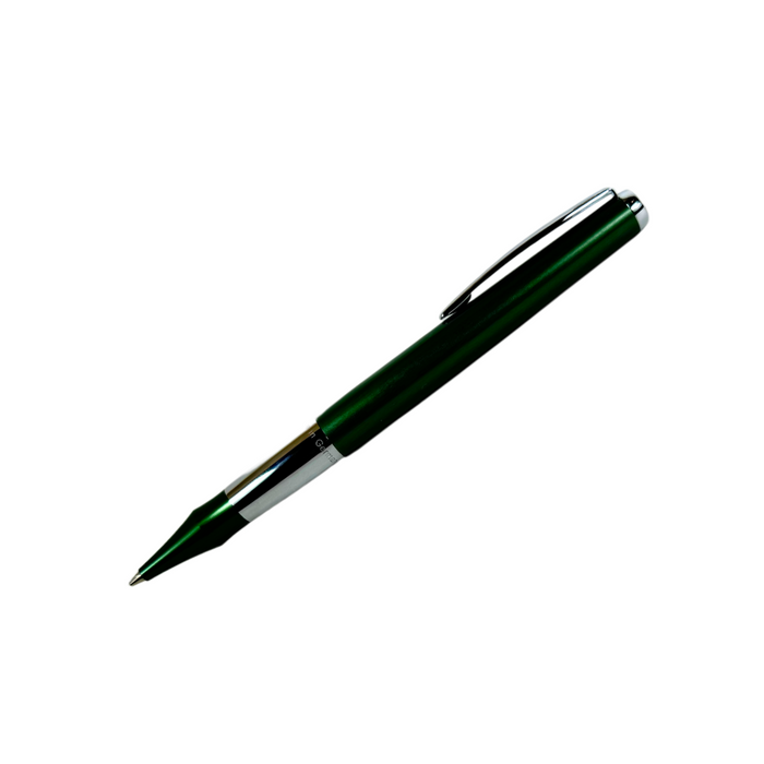Green Cleo Skribent Cleo Colour Mechanical Pencil with ergonomic grip and metal clip for precise drawing and writing.