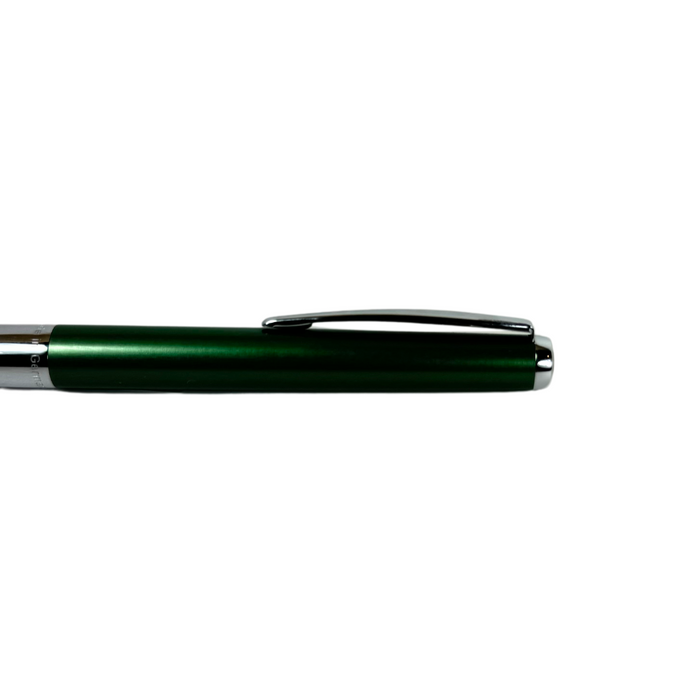 Green Cleo Skribent Cleo Colour Mechanical Pencil with ergonomic design and metal clip for precise writing and drawing.