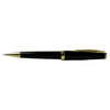 Cleo Skribent Classic Gold mechanical pencil in black with gold accents, featuring a sleek, elegant design for precise writing.
