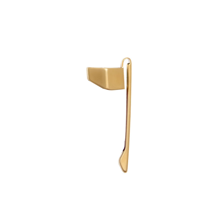 Y Studio pen clip designed for Glamour Revolve ballpoint pen, showcasing a sleek, metallic accessory attached to the pen.