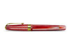 Conway Stewart Series 100 red candy spaghetti fountain pen with an extra-fine nib, showcasing its vibrant red resin body and elegant design.