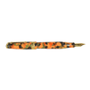 Conway Stewart Model 100 Arlecchino fountain pen with gold nib and colorful marbled resin body, elegant writing instrument.