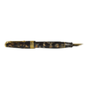 Conway Stewart Model 100 Tortoise fountain pen with gold clip and fine nib, showcasing its elegant tortoise-patterned resin body.