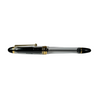 Pilot Custom 823 fountain pen with clear barrel and gold accents, showcasing its elegant design and fine nib.