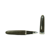 Jean-Pierre Lepine Winston rollerball pen with morta body and chrome accessory, elegant writing instrument on dark background.