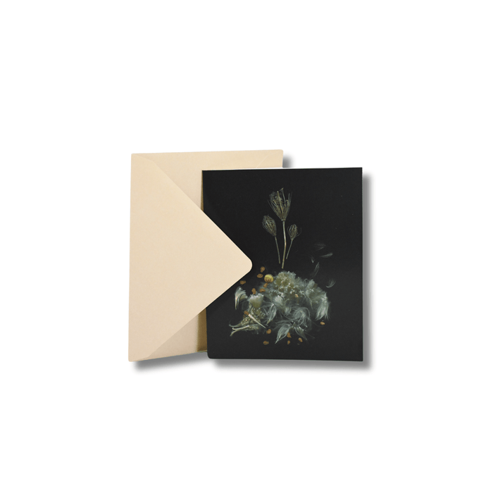 Deep Dark Forest notecards and envelopes with dark, forest-themed designs, perfect for writing personalized messages.