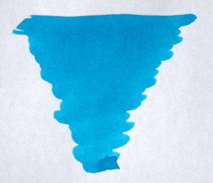 Diamine Aqua Lagoon fountain pen ink in a 30ml bottle with vibrant turquoise color and smooth ink flow.
