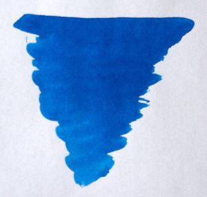 Diamine Asa Blue bottled fountain pen ink in 30ml, showcasing the vibrant blue ink in a clear glass bottle.