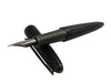 Black Diplomat Aero fountain pen with sleek design and fine nib, perfect for smooth writing and elegant stationery.