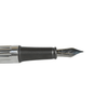 Diplomat Aero fountain pen with an extra-fine nib, shown in close-up detail on a white background.