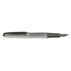 Close-up of Diplomat Aero fountain pen with an extra-fine nib, showcasing its sleek design and premium finish.
