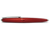 Red Diplomat Aero fountain pen with a sleek design and fine nib, perfect for writing and calligraphy.