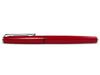 Diplomat Esteem Red Lacquer Fountain Pen with gold accents, showcasing its sleek design and fine nib.