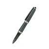 Diplomat Aero rollerball pen with black and silver striped design, sleek writing instrument for professional use.
