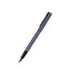 Diplomat Traveller fountain pen in funky petrol with blue and purple accents, showcasing its sleek design and vibrant color.