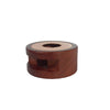 Rose gold sealing wax melting furnace by Papier Plume, showcasing the compact design and heating chamber for wax melting.