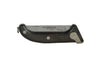 Jean Pierre-Lepine Le Morezien Morta Wood club knife with a textured handle and sharp blade, handcrafted by Jean-Pierre Lepine.