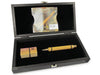 e+m Germany Sommelier Limited Edition barrique oak barrel ballpoint pen set with elegant design and craftsmanship.