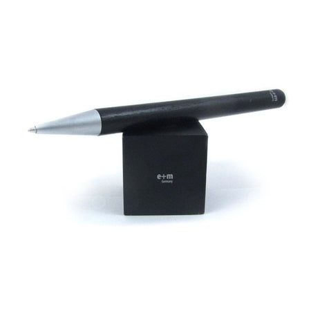 e+m Germany Stand Up Desk Pen, sleek black desk pen designed for easy writing and organization on office desks