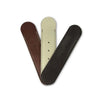 e+m Germany leather pen pouch in cognac with three holes for holding pens, compact and stylish writing accessory.