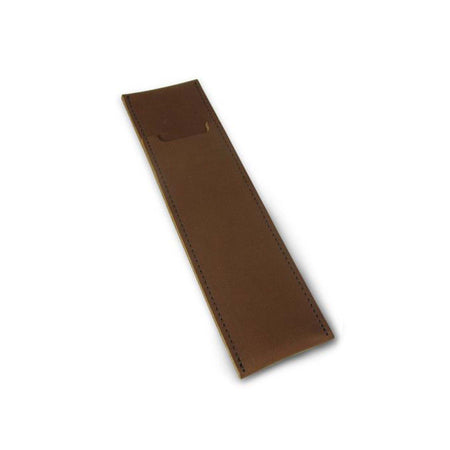 e+m Germany Cognac leather pen case with sleek design, ideal for storing pens and small accessories.