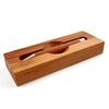 e+m Germany Wood in Wood Desk Pen Set with Wild Apple finish, featuring elegant pens in a natural wood design.