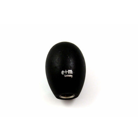 Black e+m Germany Think Big pencil sharpener with sleek design and sturdy construction.