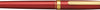 Luxury Brands of America Platinum BISO fountain pen with sleek silver body and gold accents on a white background.