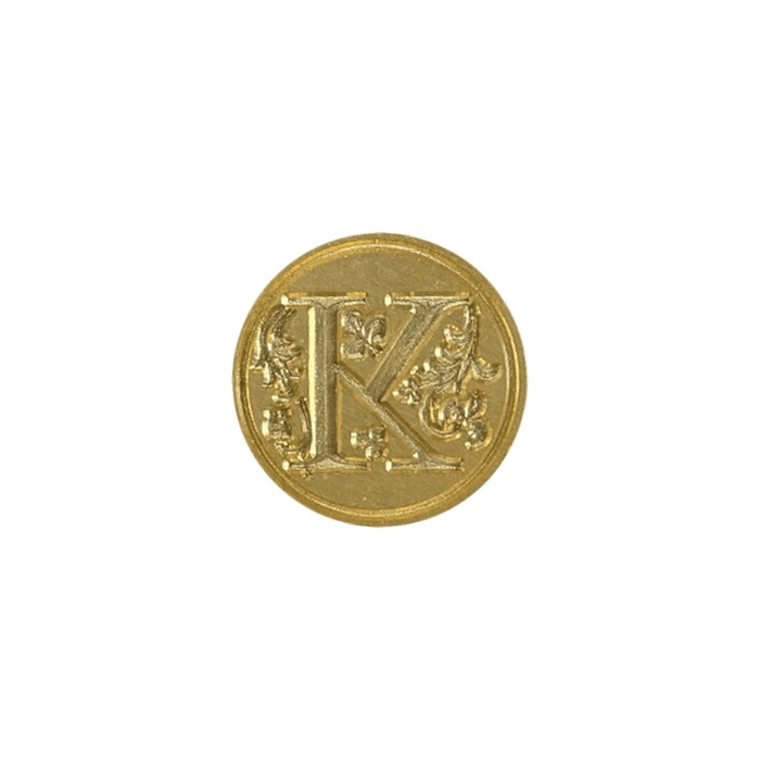 Florentine wax seal letters with intricate design, used for sealing and decorating documents or invitations.