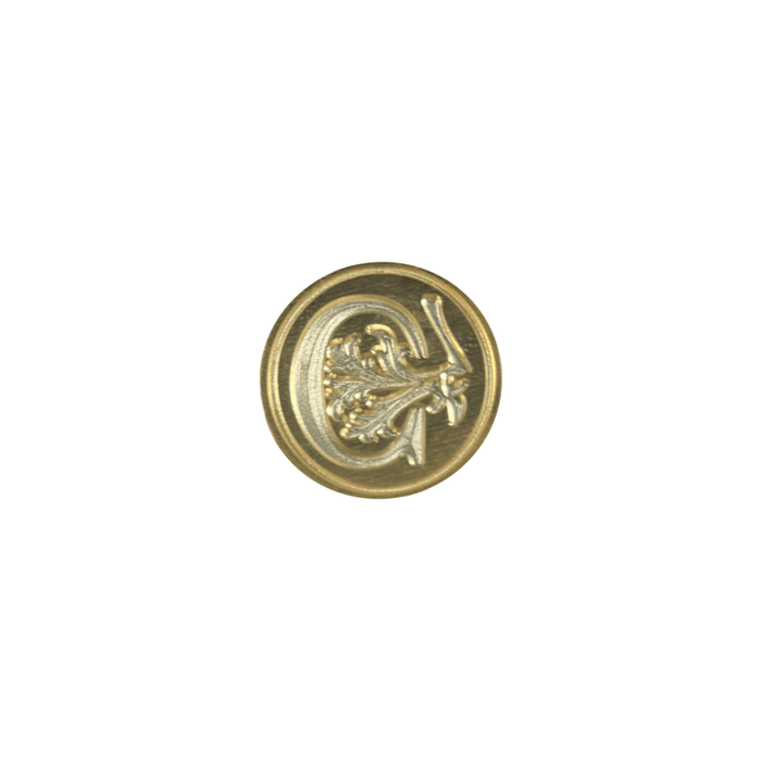 Florentine wax seal letters with intricate floral design on a wax seal stamp for sealing documents and correspondence.