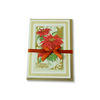 Rossi Christmas Cards featuring a festive poinsettia flower design with vibrant red and green holiday colors.